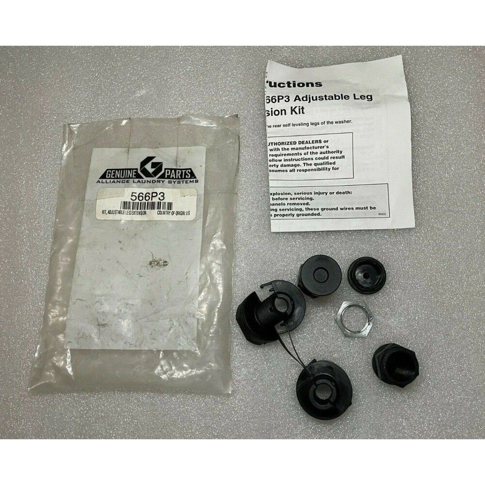 NEW Washer Adjustable Leg Extension Kit For Alliance P/N: 566P3